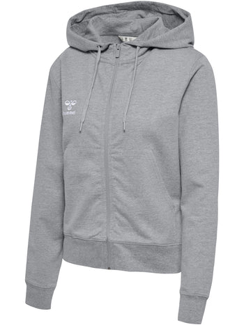 HUMMEL Go 2.0 Zip Hoodie Damen (grey melange)
