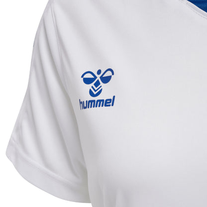 HUMMEL Core XK Poly Jersey S/S Damen (white/true blue)