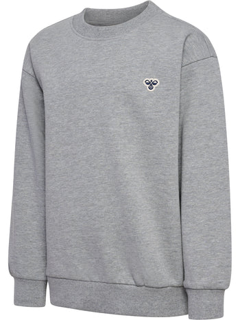 HUMMEL Loose Crewneck Bee Kind (grey melange)