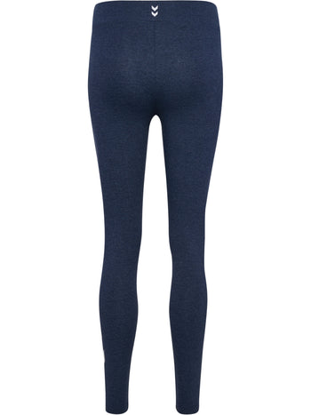 HUMMEL Pulse Logo Mw Tights Damen (dress blue melange)