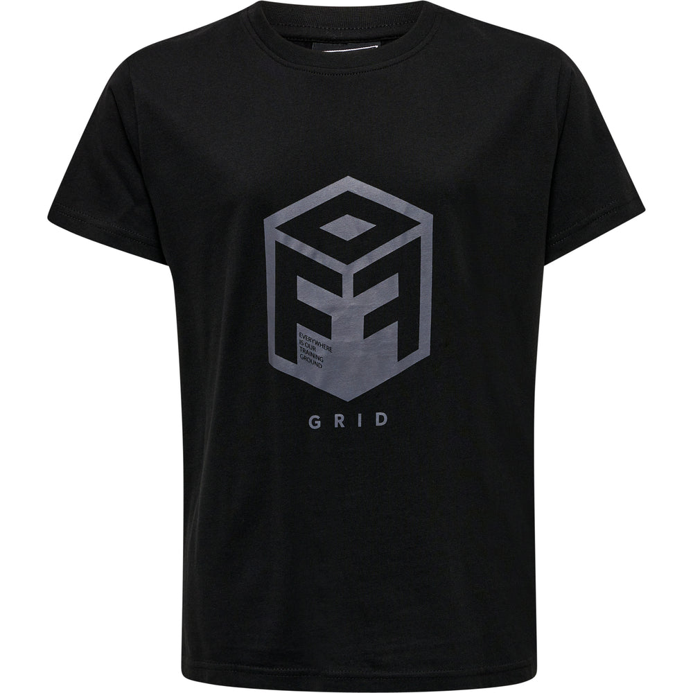 HUMMEL Offgrid Cotton Jersey S/S Kind (jet black/forged iron)