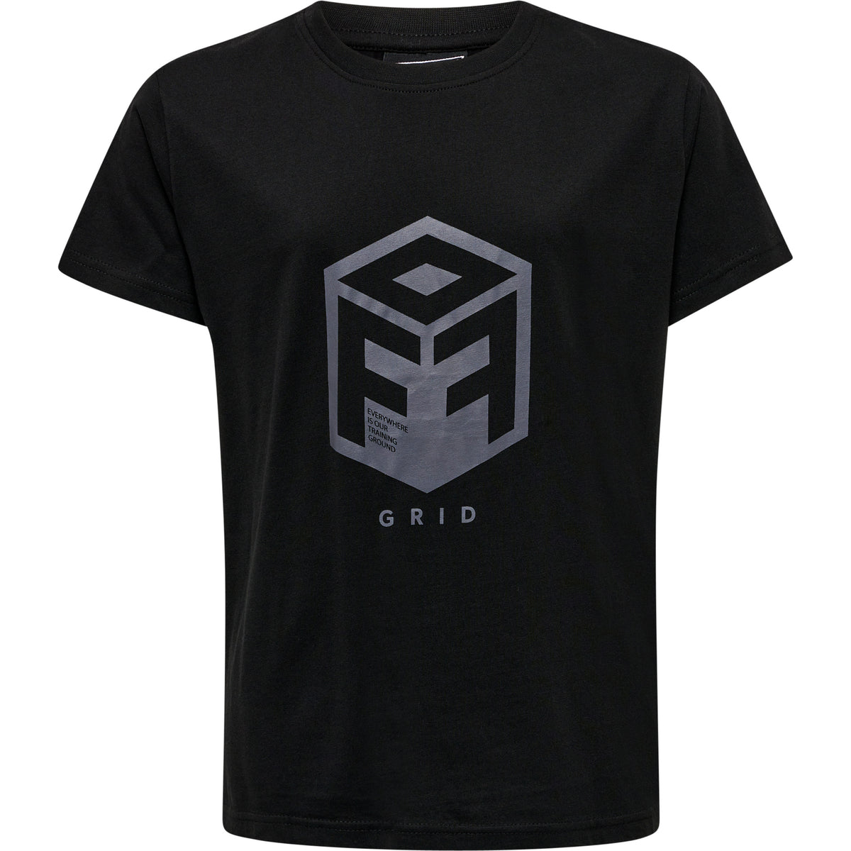 HUMMEL Offgrid Cotton Jersey S/S Kind (jet black/forged iron)