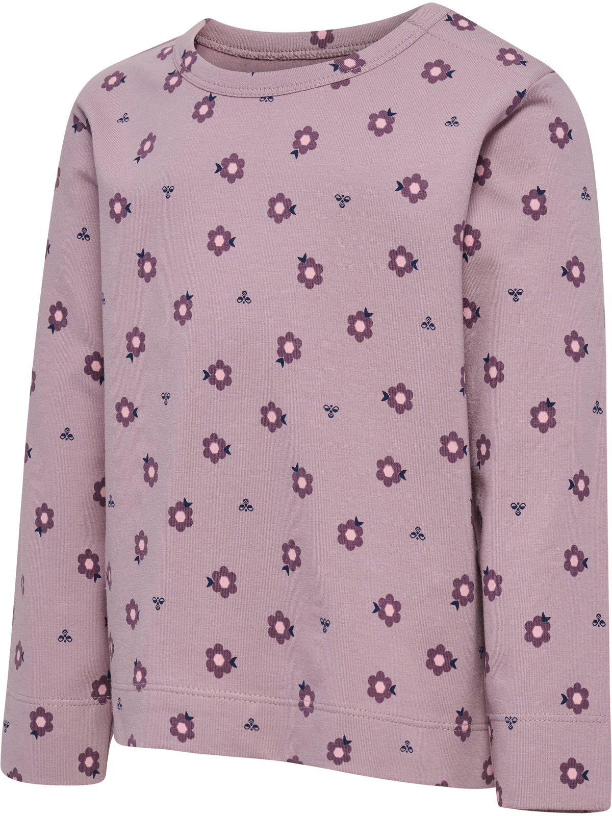 HUMMEL Mini AOP T-Shirt L/S Kind (sea fog)
