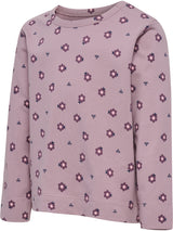 HUMMEL Mini AOP T-Shirt L/S Kind (sea fog)