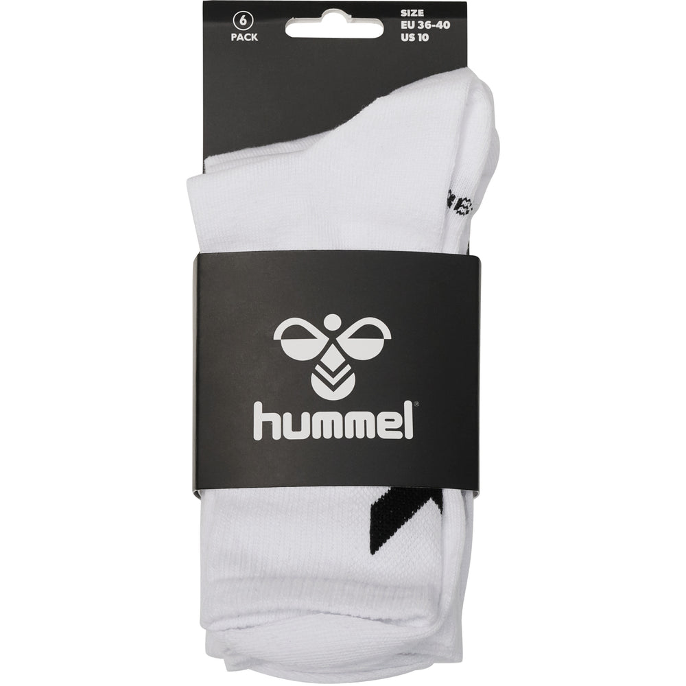 HUMMEL Chevron 6-Pack Socks (white/white)