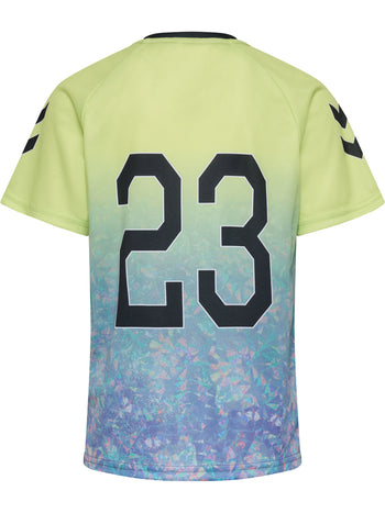 HUMMEL Shimmer T-Shirt S/S Kind (shadow lime/black)