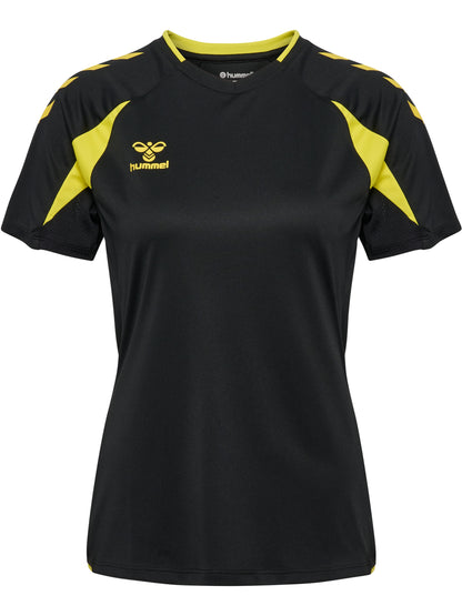 HUMMEL Core 2.0 Jersey S/S Damen (black/blazing yellow)