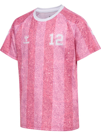 HUMMEL Shimmer T-Shirt S/S Kind (chateau rose/bright white)