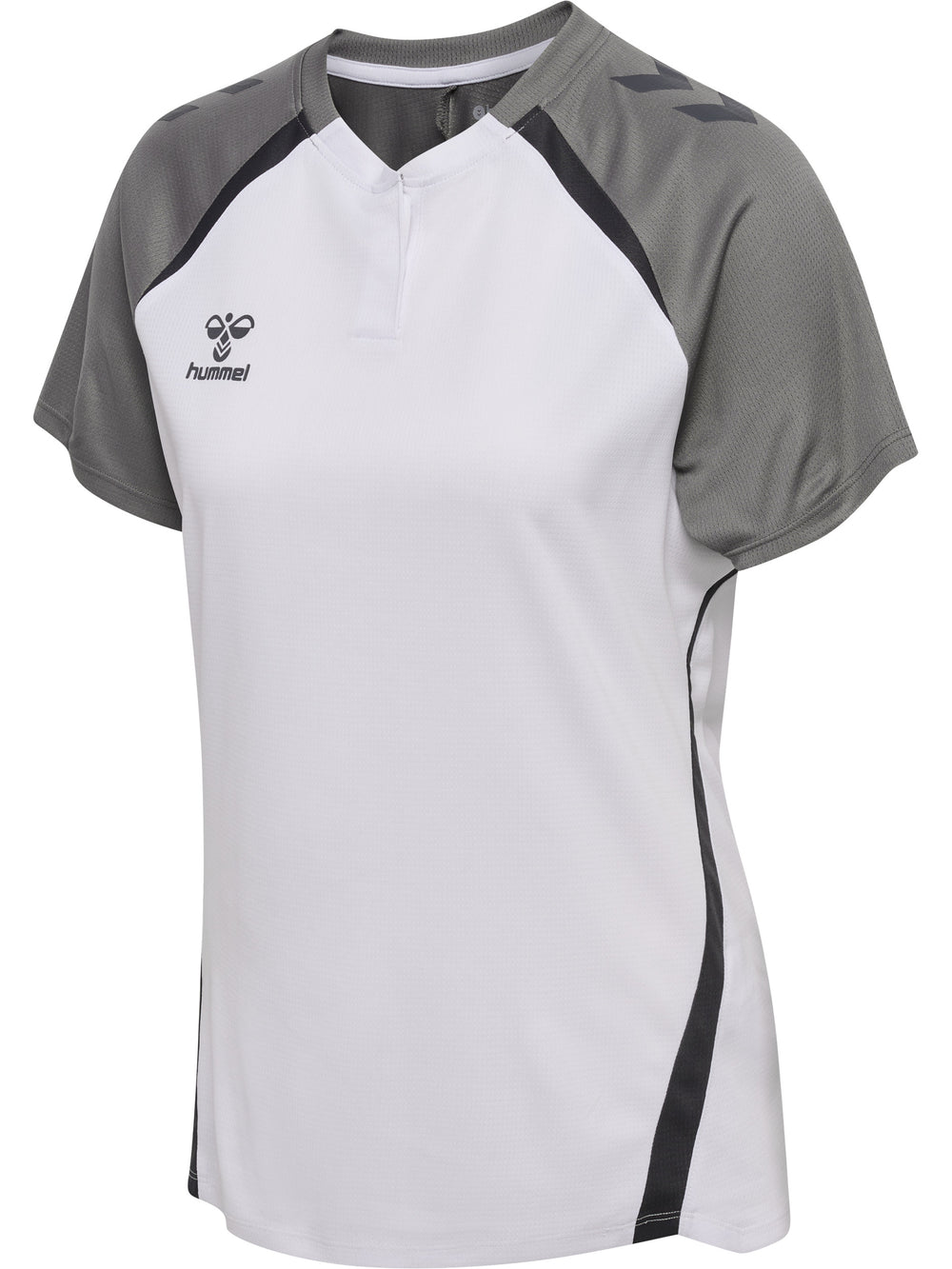 HUMMEL Lead 2.0 Polo Damen (white/steel gray)