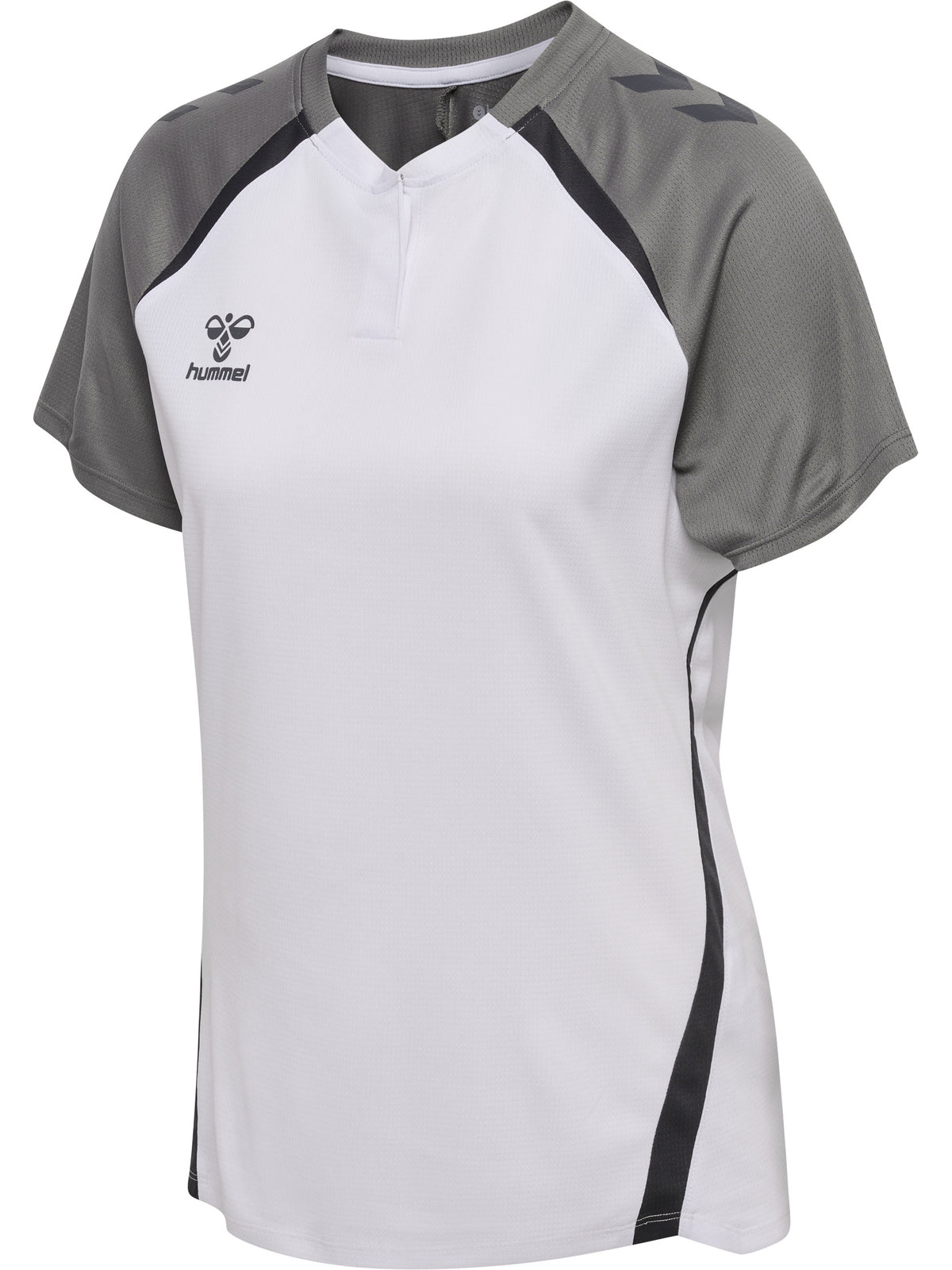 HUMMEL Lead 2.0 Polo Damen (white/steel gray)