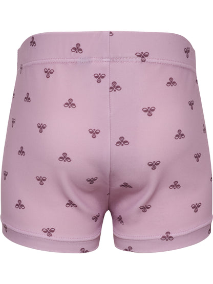 HUMMEL Mini Bee AOP Swim Shorts Kind (mauve shadow)