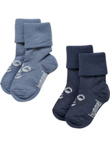 HUMMEL Mini Wool 2-Pack Socks Kind (ombre blue/flint stone)