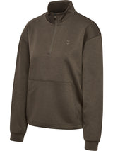 HUMMEL Yoga Soft Halfzip Jacket Damen (major brown)