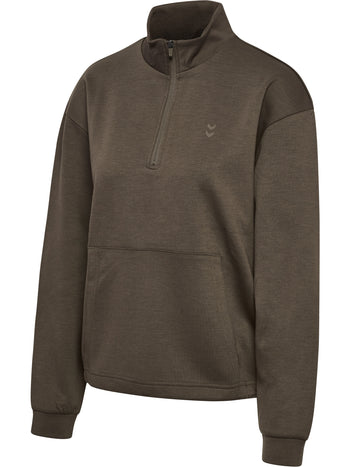 HUMMEL Yoga Soft Halfzip Jacket Damen (major brown)