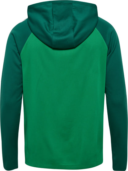 HUMMEL Lead 2.0 Zip Hoodie (jelly bean/evergreen)