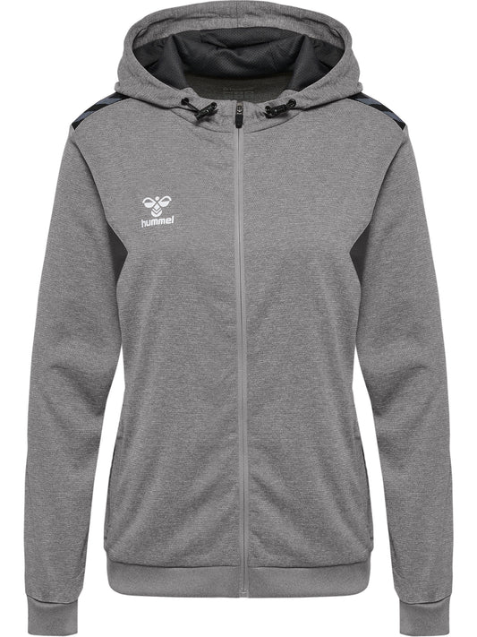 HUMMEL Authentic Pl Zip Hoodie Damen Grau