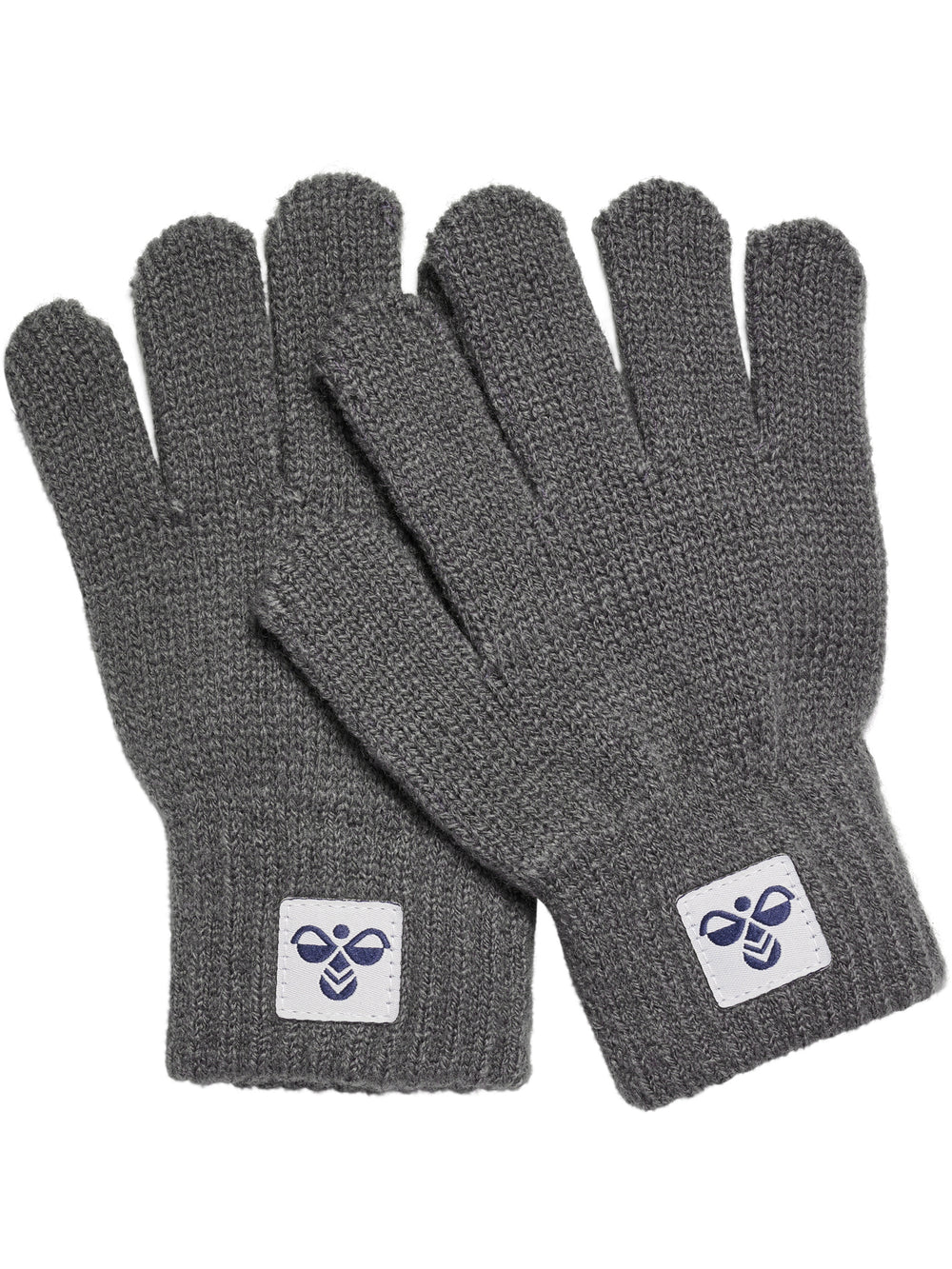 HUMMEL Knit Gloves 2-Pack Kind (dark gull gray)