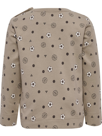 HUMMEL Mini AOP T-Shirt L/S Kind (vintage khaki)
