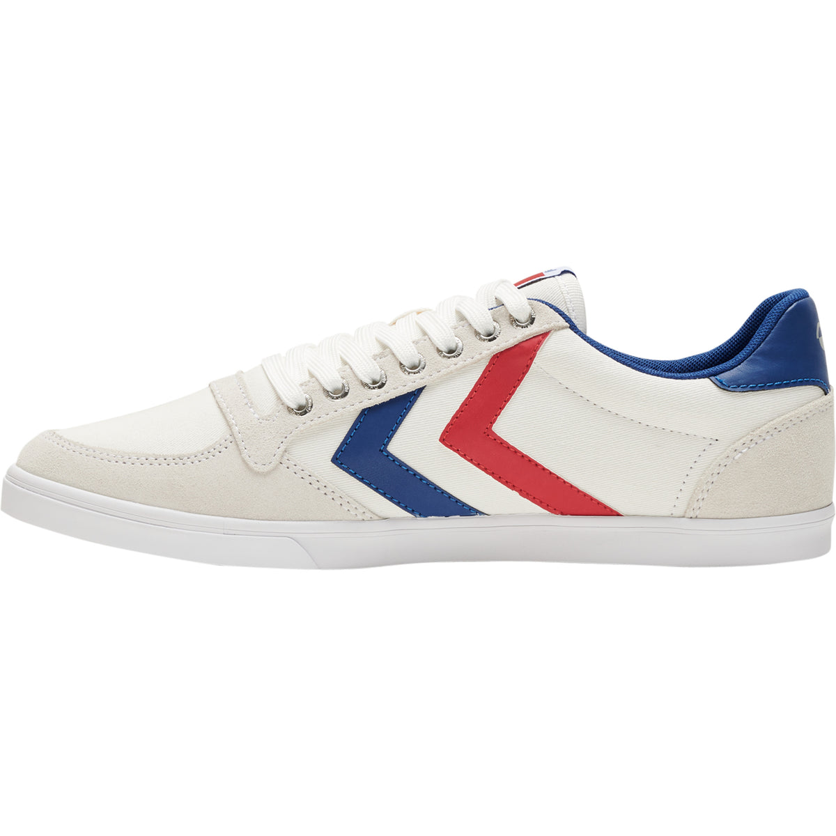 HUMMEL Slimmer Stadil Low (white/blue/red/gum)
