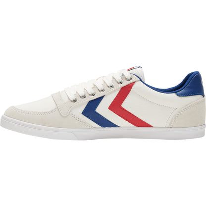 HUMMEL Slimmer Stadil Low (white/blue/red/gum)