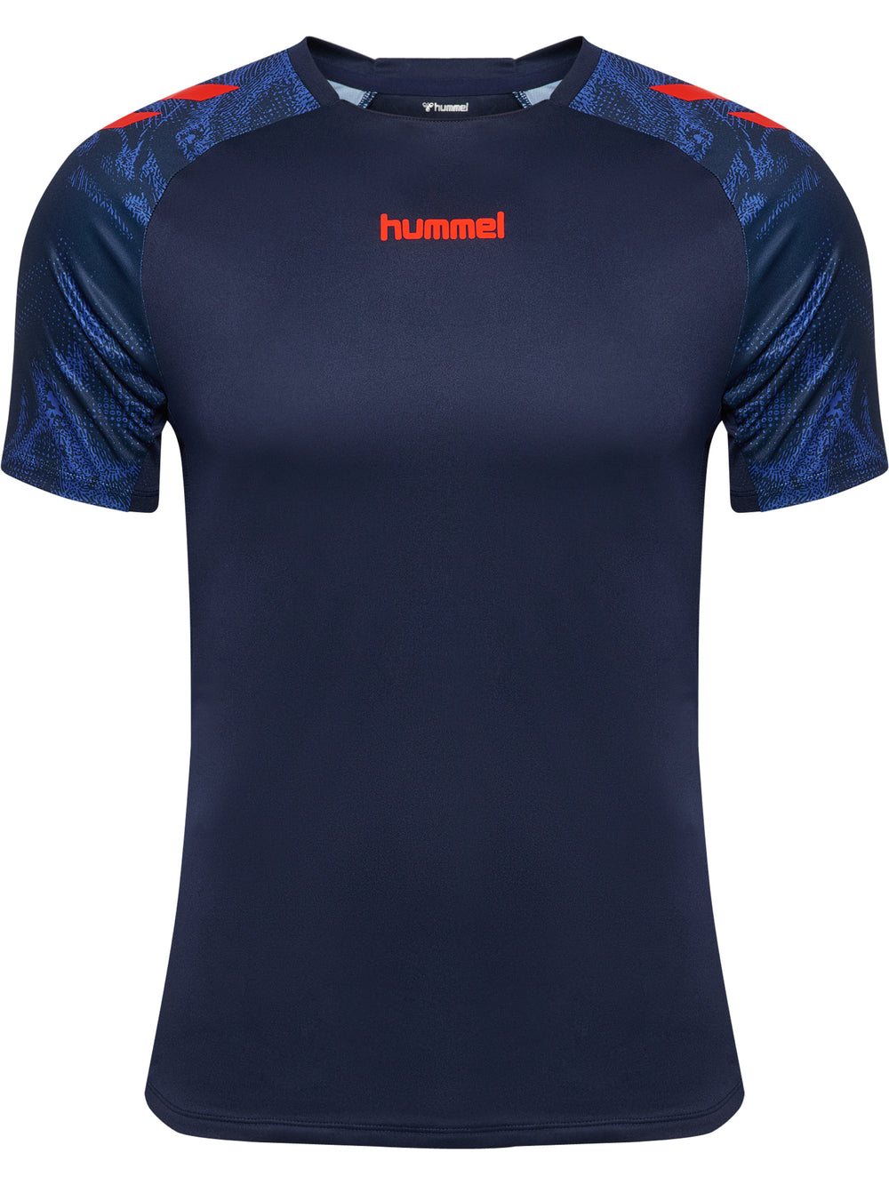 HUMMEL BLAZE26 Pro Training Jersey S/S (marine/cherry tomato)