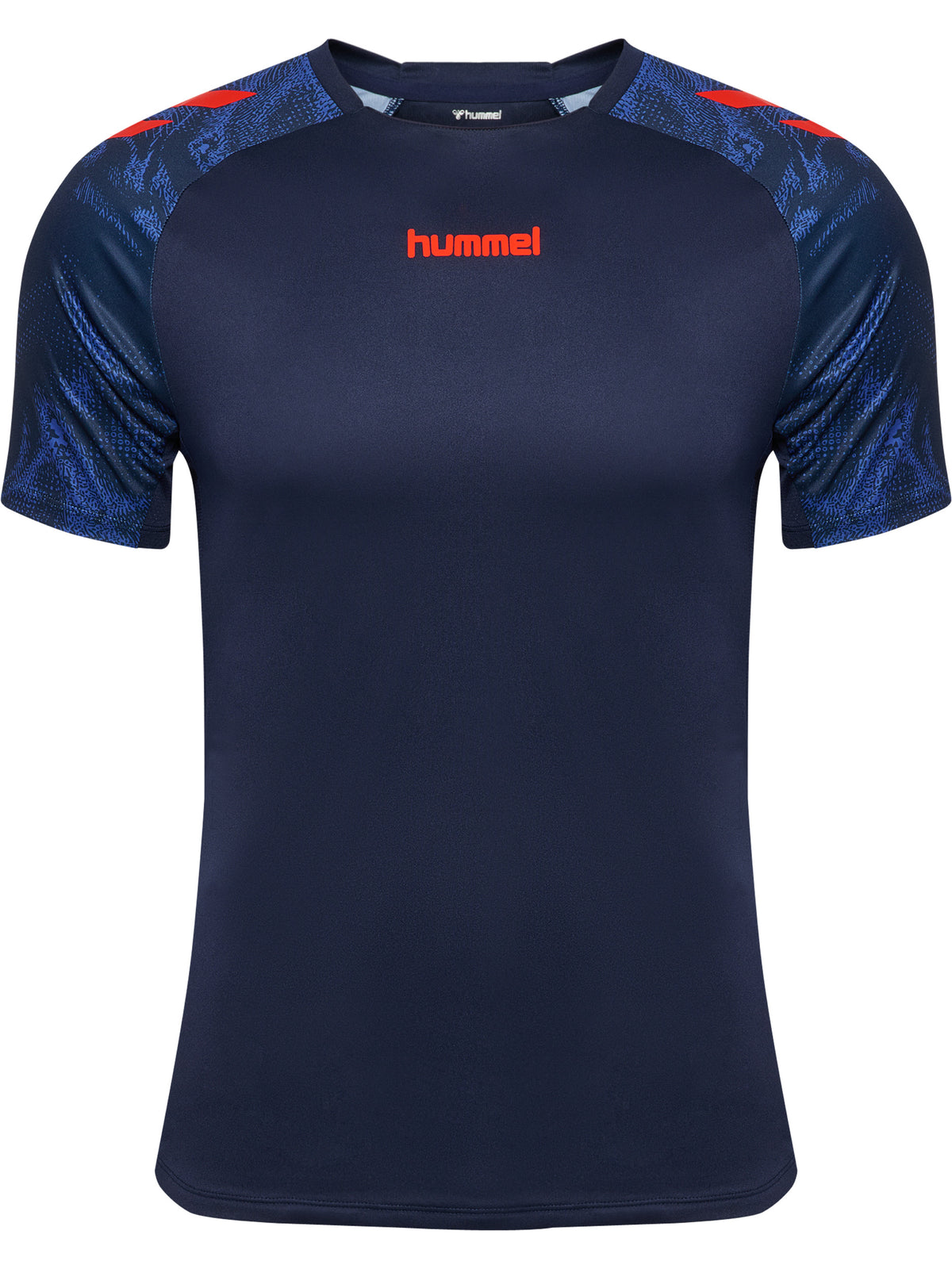 HUMMEL BLAZE26 Pro Training Jersey S/S (marine/cherry tomato)