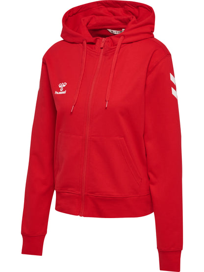 HUMMEL Go 2.0 Chevron Zip Hoodie Damen (true red)