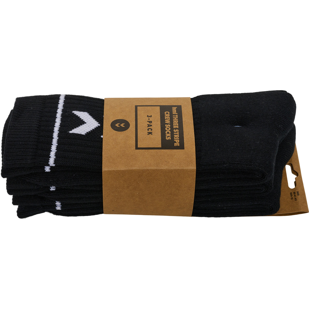HUMMEL Stripe Crew 3-Pack Socks (black)