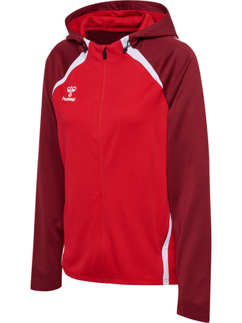 HUMMEL Lead 2.0 Zip Hoodie Damen (true red/maroon)