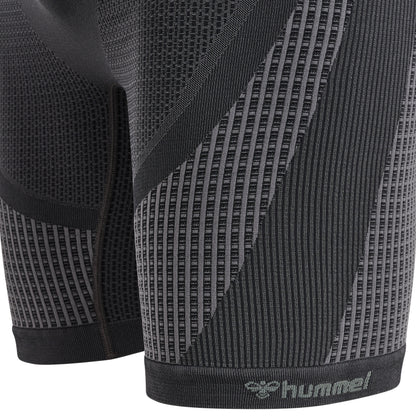 HUMMEL Mt Olli Seamless Tight Shorts (black/asphalt melange)
