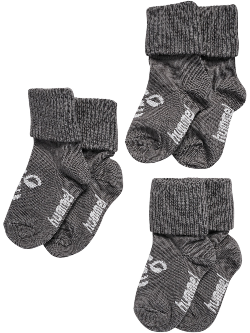 HUMMEL Mini Bee 3-Pack Sock Kind (dark gull gray)
