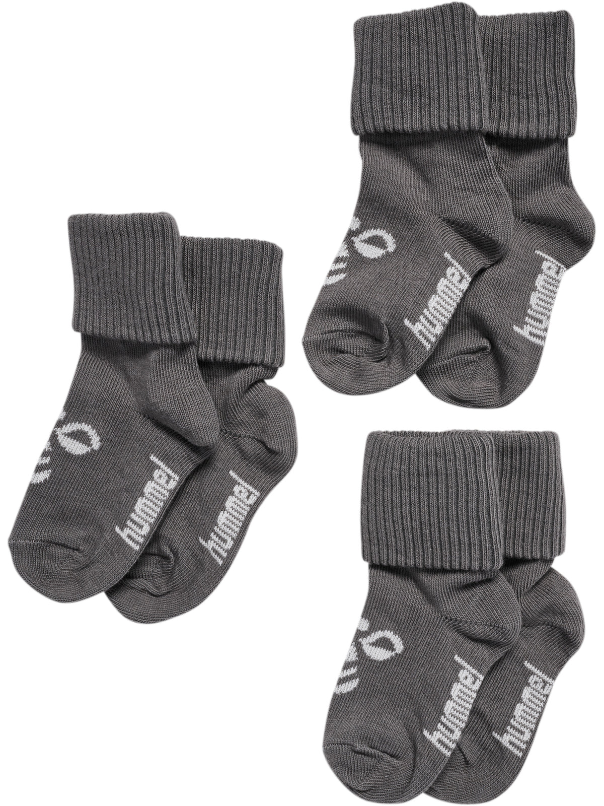 HUMMEL Mini Bee 3-Pack Sock Kind (dark gull gray)
