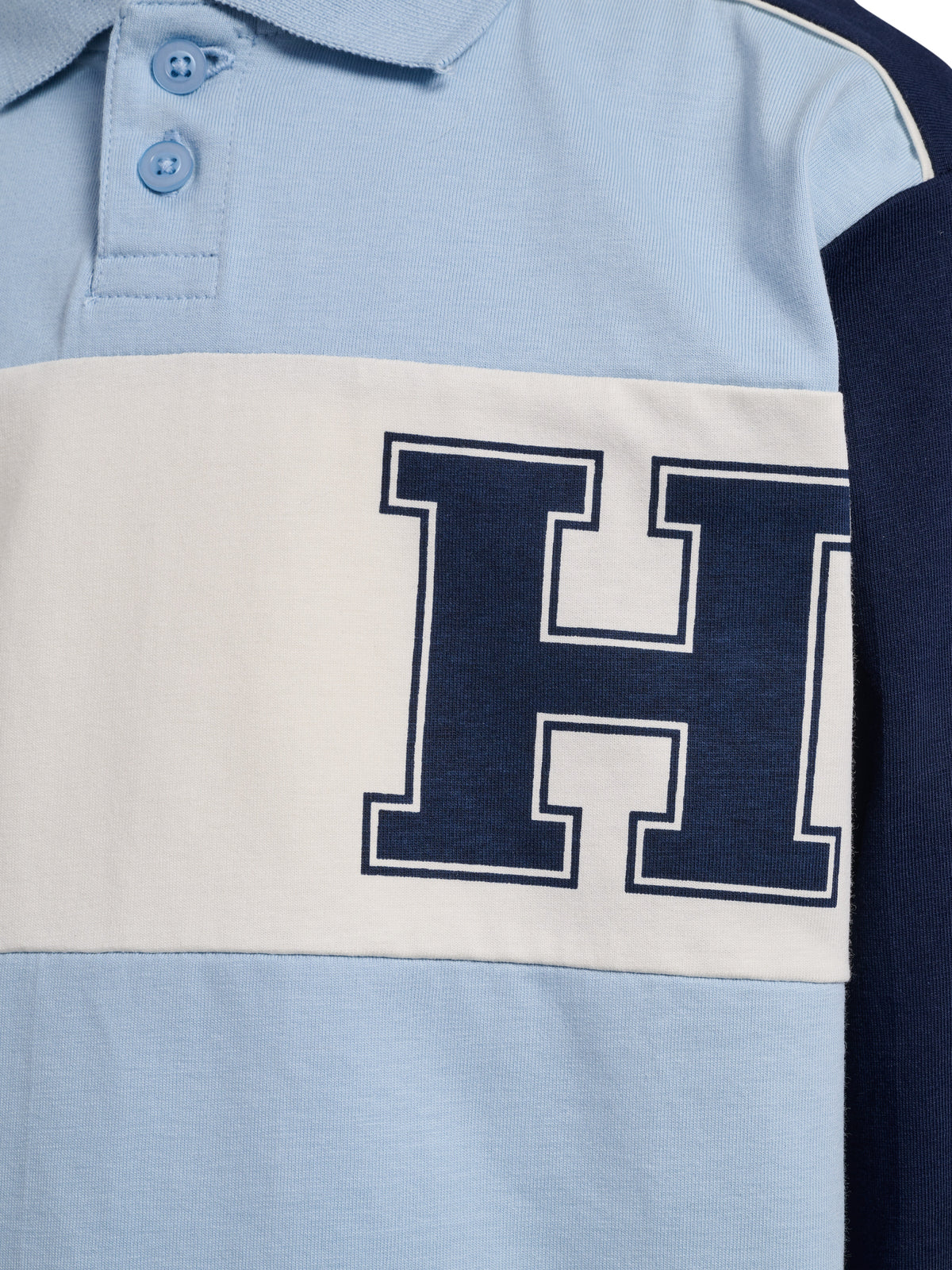 HUMMEL Robin Jersey Polo L/S Kind (cashmere blue)