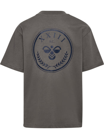 HUMMEL Loose Graphic T-Shirt S/S Kind (dark gull gray)