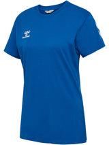 HUMMEL Go 2.0 Chevron T-Shirt S/S Damen (true blue)