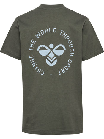 HUMMEL Reg Graphic T-Shirt S/S Kind (castor gray)