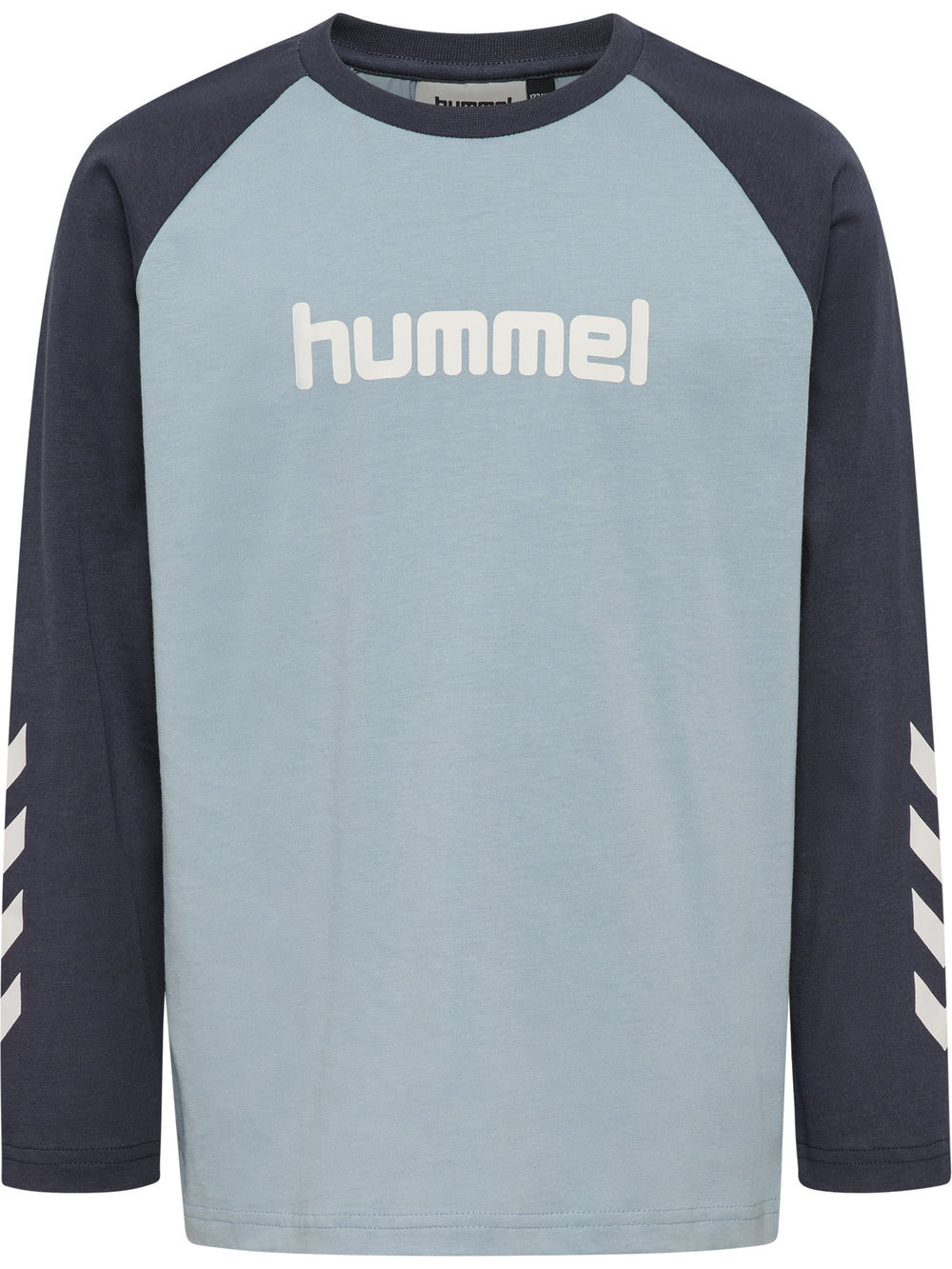 HUMMEL Logo T-Shirt L/S Kind (dusty blue)