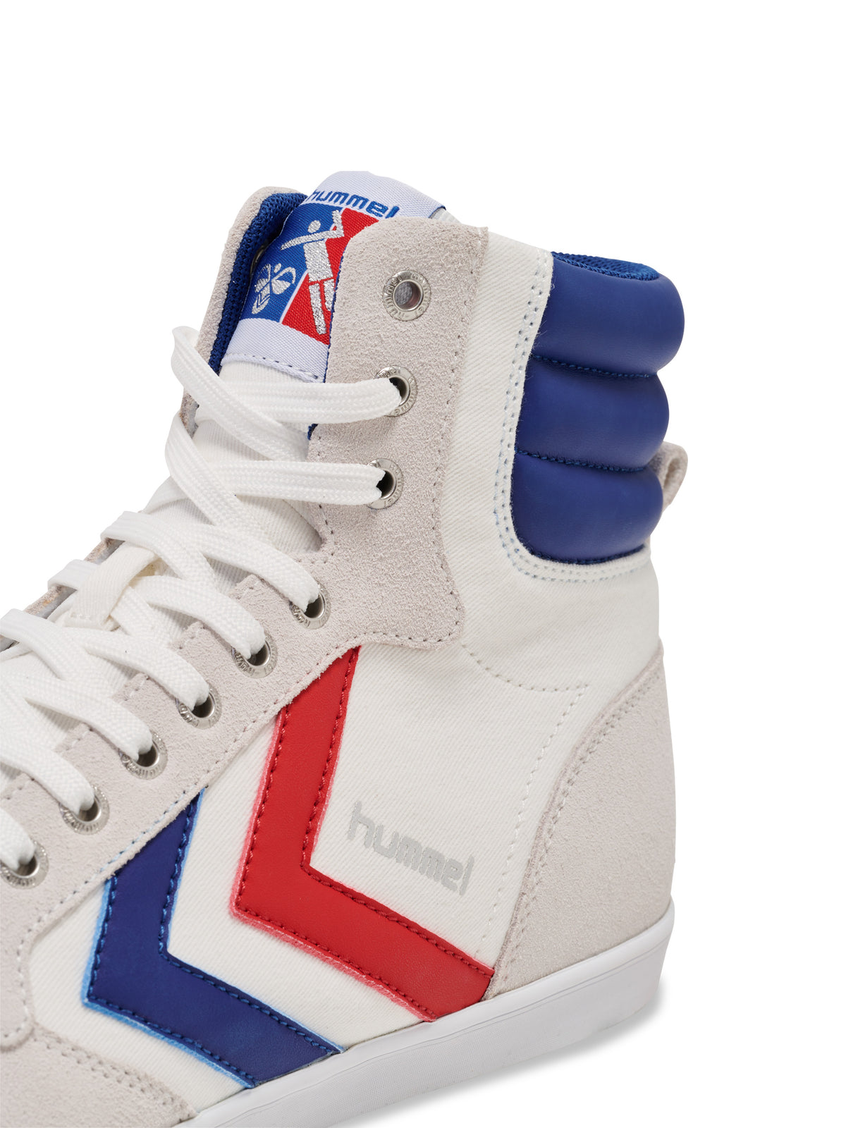 HUMMEL Slimmer Stadil High (white/blue/red/gum)