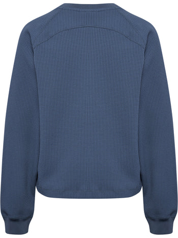 HUMMEL Soft Waffle T-Shirt L/S Damen (vintage indigo)