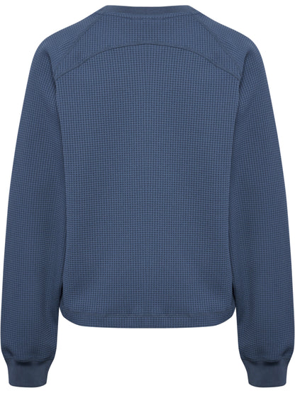 HUMMEL Soft Waffle T-Shirt L/S Damen (vintage indigo)