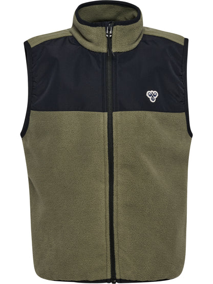 HUMMEL Rilo Fleece Zip Vest Kind (dusty olive)
