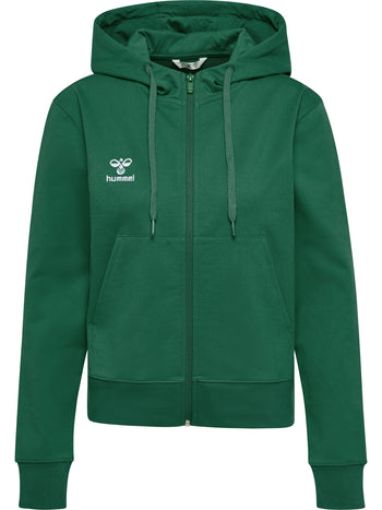 HUMMEL Go 2.0 Zip Hoodie Damen Grün