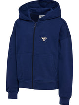HUMMEL Jump Boxy Zip Cardigan Kind (medieval blue)