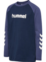 HUMMEL Logo T-Shirt L/S Kind (dress blues/blue indigo)