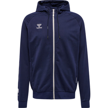 HUMMEL Move Grid Cotton Zip Hoodie Herren Blau