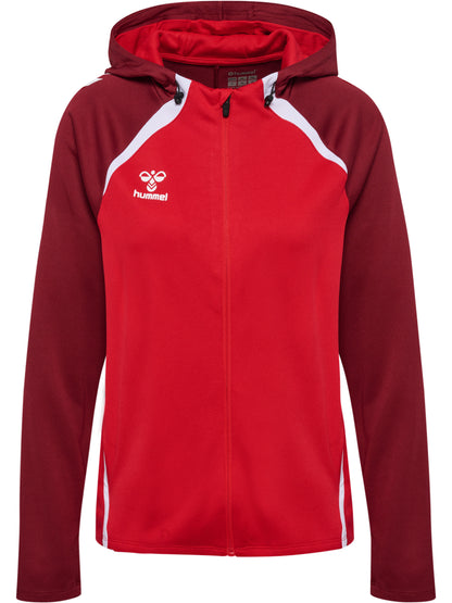 HUMMEL Lead 2.0 Zip Hoodie Damen (true red/maroon)