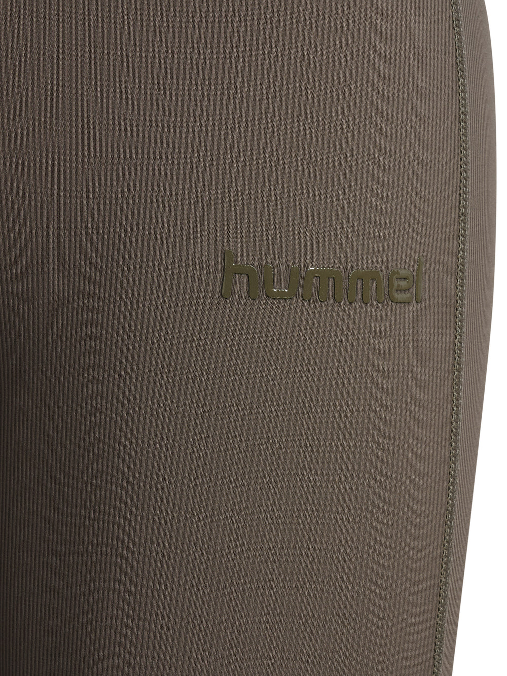 HUMMEL Prima Rib Straight Leg Hw Tights Damen (major brown)