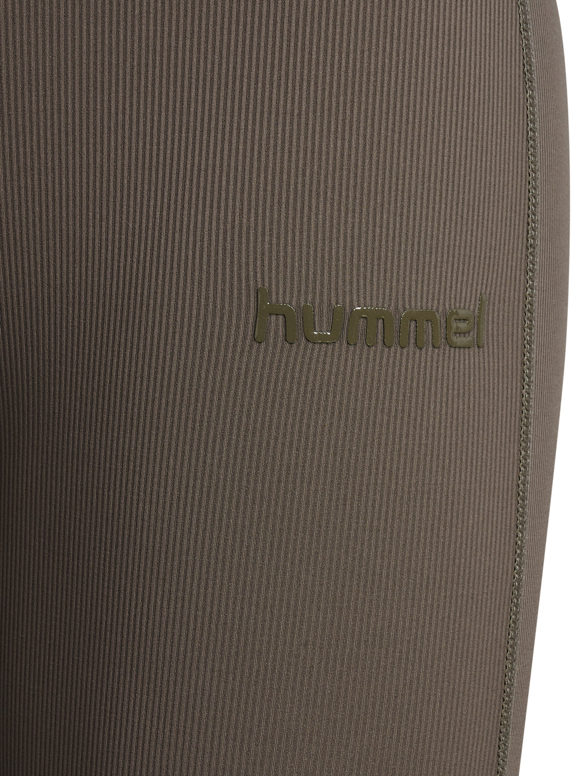 HUMMEL Prima Rib Straight Leg Hw Tights Damen (major brown)