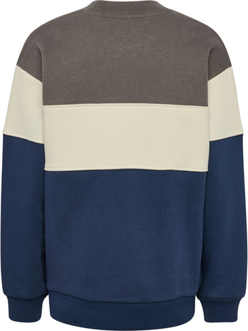 HUMMEL Loose Block Crewneck Kind (dark gull gray)