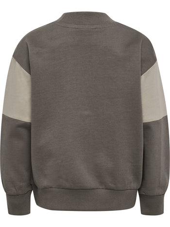 HUMMEL Mini Loose Block Sweatshirt Kind (dark gull gray)